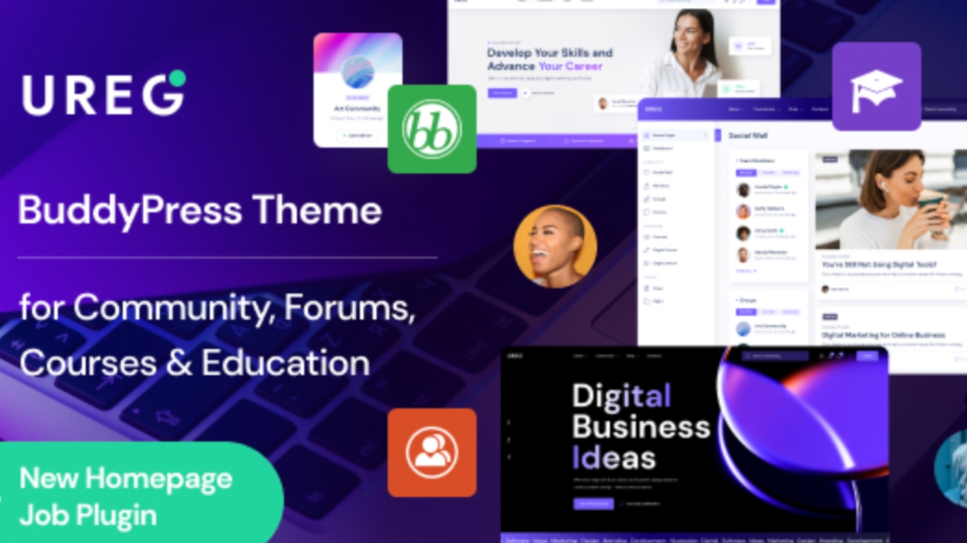 Ureg BuddyPress & Community WordPress Theme